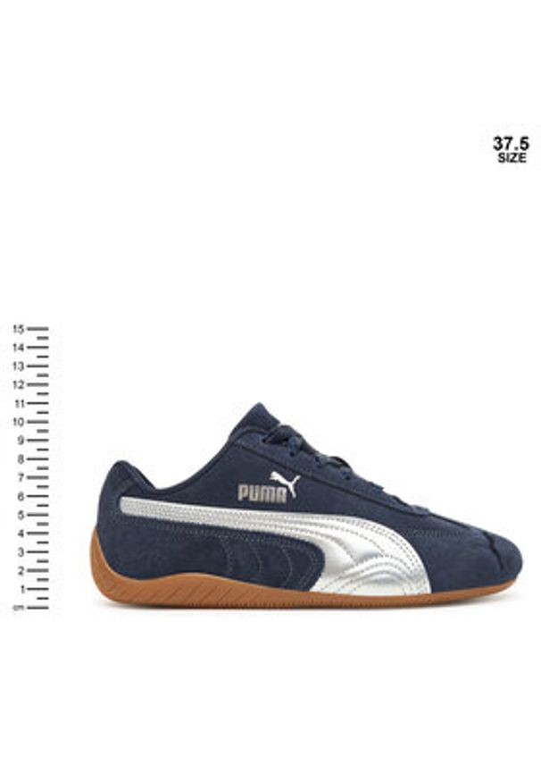Puma Sneakersy Speedcat Metallic Jr 404113 02 Granatowy. Kolor: niebieski. Materiał: skóra, zamsz
