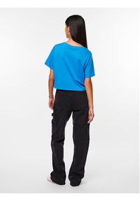 Pieces T-Shirt Sara 17146319 Niebieski Oversize. Kolor: niebieski. Materiał: bawełna