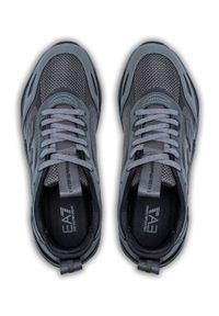 Sneakersy męskie szare EA7 Emporio Armani X8X070 XK165 Q748. Okazja: do pracy, na spacer, na co dzień. Kolor: szary. Sport: turystyka piesza