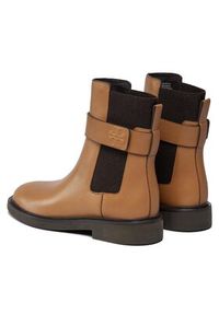 Tory Burch Sztyblety Double T Chelsea Boot 152831 Beżowy. Kolor: beżowy. Materiał: skóra #5