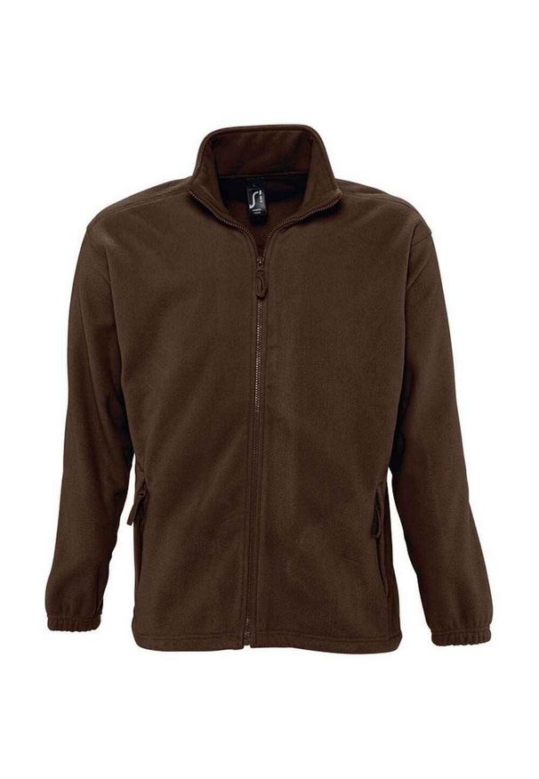 SOL'S - Bluza Polarowa Unisex Dla Dorosłych North. Kolor: brązowy. Materiał: polar. Sezon: zima