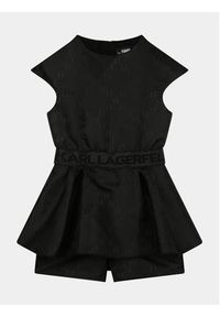 Karl Lagerfeld Kids Kombinezon Z30088 D Czarny Slim Fit. Kolor: czarny. Materiał: syntetyk