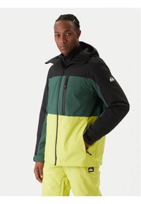 Quiksilver Kurtka snowboardowa Sycamore Block 20K JK EQYTJ03503 Zielony Relaxed Fit. Kolor: zielony. Materiał: syntetyk. Sport: snowboard #1