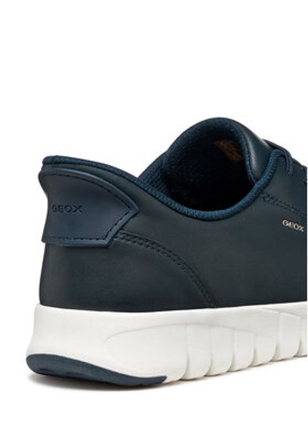 Geox Sneakersy U Flextride Plus U65MAA 0009B C4002 Granatowy. Kolor: niebieski. Materiał: skóra