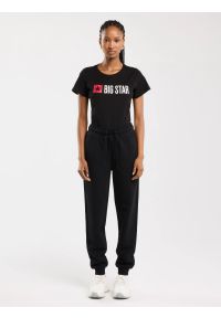 Big-Star - Spodnie damskie dresowe czarne Kathy 906. Kolor: czarny. Materiał: dresówka. Wzór: nadruk #10