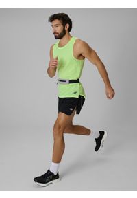 4f - 4F Koszulka do biegania regular szybkoschnąca męska - żółta M. Kolor: żółty. Sport: fitness, bieganie #2