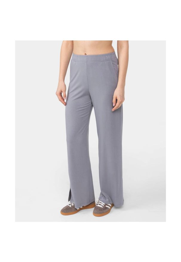 Spodnie wiskozowe Carpatree Cozy Leisure szare. Kolor: szary. Materiał: wiskoza