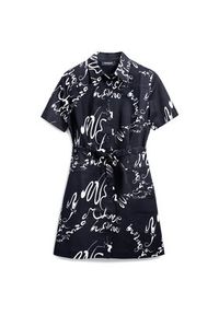 Desigual Sukienka koszulowa 25SWVW38 Czarny Regular Fit. Kolor: czarny. Materiał: bawełna. Typ sukienki: koszulowe #5