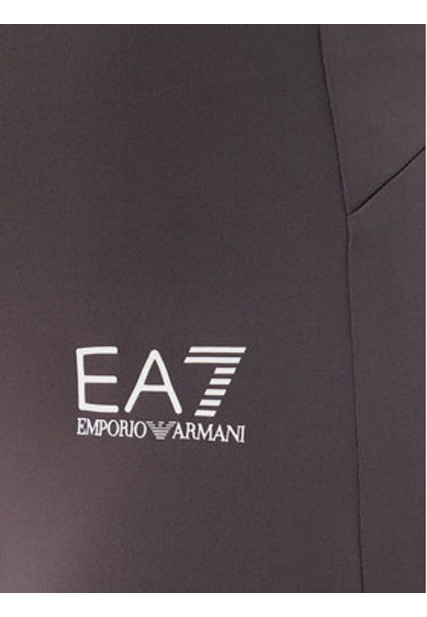 EA7 Emporio Armani Legginsy 7W000239 AF12627 U6278 Brązowy Slim Fit. Kolor: brązowy. Materiał: syntetyk
