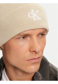 Calvin Klein Czapka Monogram Embro Beanie K50K512145 Beżowy. Kolor: beżowy. Materiał: poliester, materiał #3