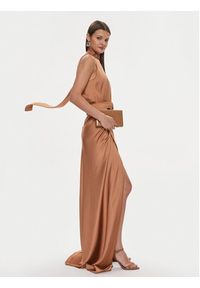 Pinko Sukienka wieczorowa Ansonica Abito 103146 Z345 Brązowy Regular Fit. Kolor: brązowy. Materiał: syntetyk. Styl: wizytowy #5