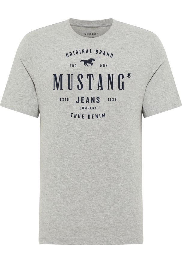 Męski T-Shirt Mustang Style Alex Mid Grey Mélange 1017332 4140