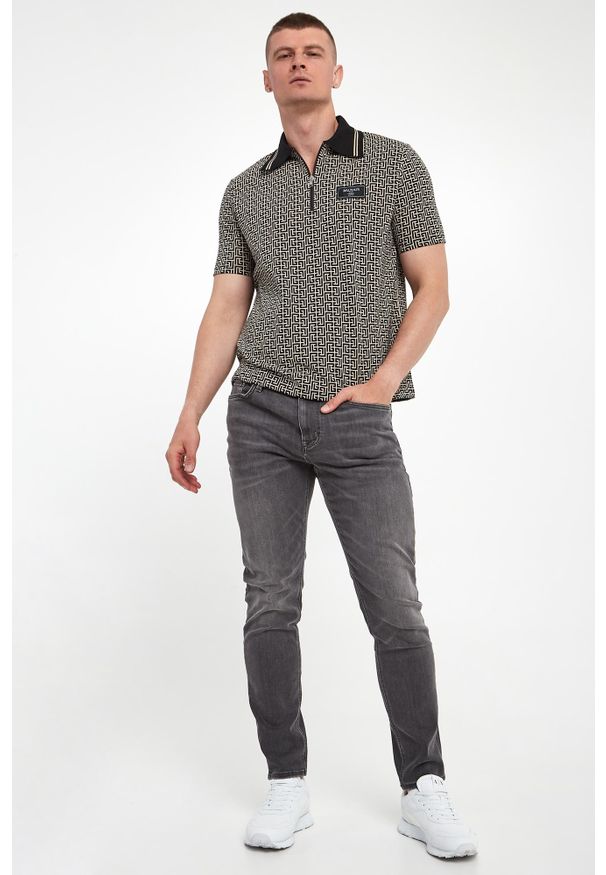 Balmain - Polo męskie logowane BALMAIN. Typ kołnierza: polo