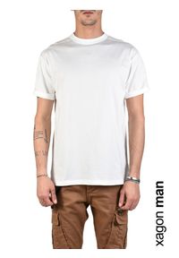 Xagon Man T-Shirt | A2108 1Z X0044 | Mężczyzna | Kremowy. Okazja: na co dzień. Kolor: kremowy. Materiał: bawełna. Styl: casual #1