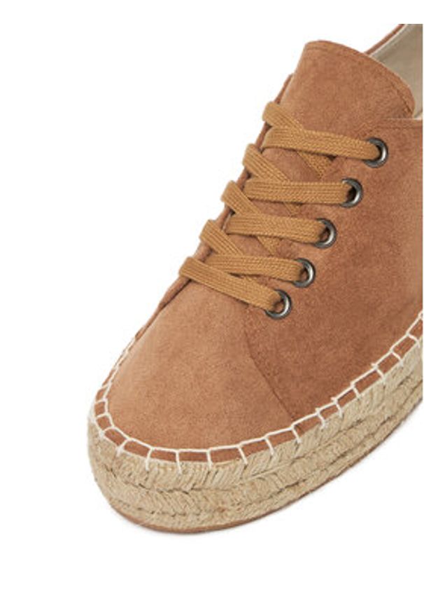 DeeZee Espadryle ZF230819 Brązowy. Kolor: brązowy. Materiał: materiał