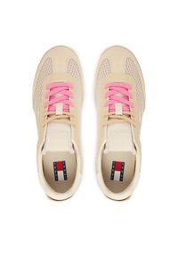 Tommy Jeans Sneakersy Tjw Low Profile Runner Knit EN0EN02992 Beżowy. Kolor: beżowy. Materiał: materiał #5