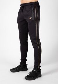 GORILLA WEAR - Spodnie fitness męskie Gorilla Wear Wenden Pants. Kolor: żółty, wielokolorowy, czarny. Materiał: dresówka. Sport: fitness