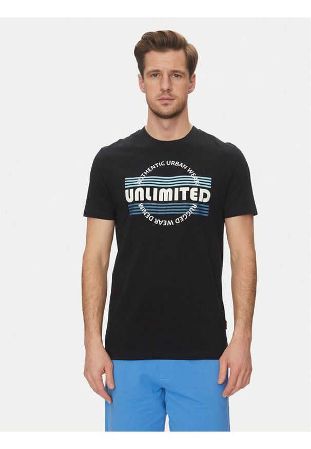 Blend T-Shirt 20718276 Czarny Regular Fit. Kolor: czarny. Materiał: bawełna