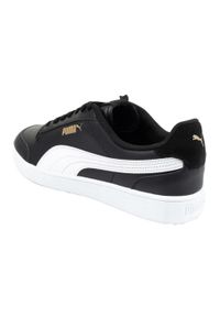 Puma - Męskie Buty Sportowe Shuffle Ze Skóry Ekologicznej. Kolor: czarny. Materiał: skóra ekologiczna. Sport: turystyka piesza