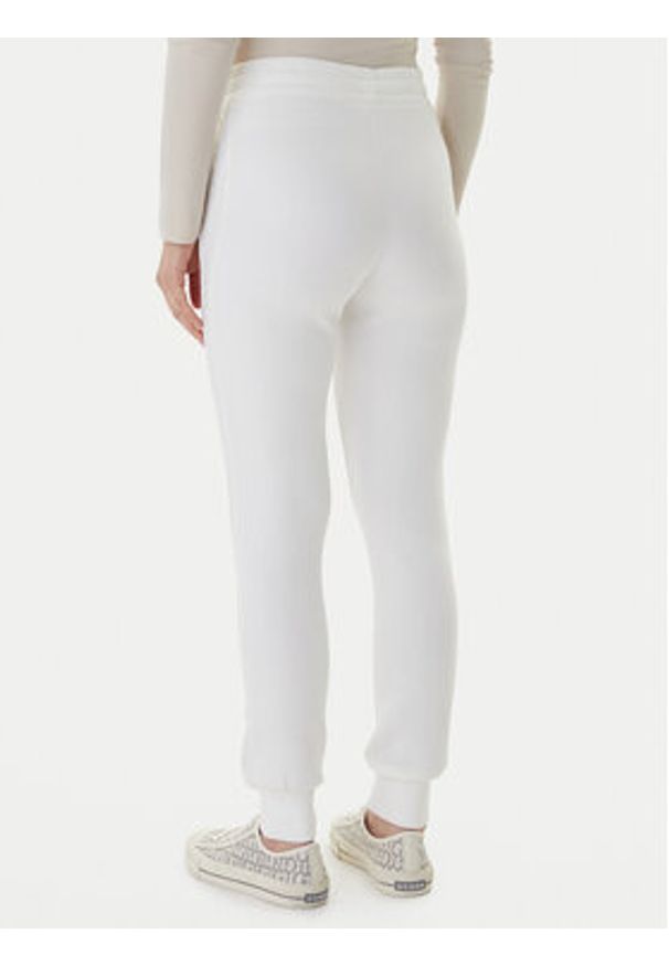 Guess Spodnie dresowe V2YB18 K7UW2 Biały Regular Fit. Kolor: biały. Materiał: wiskoza