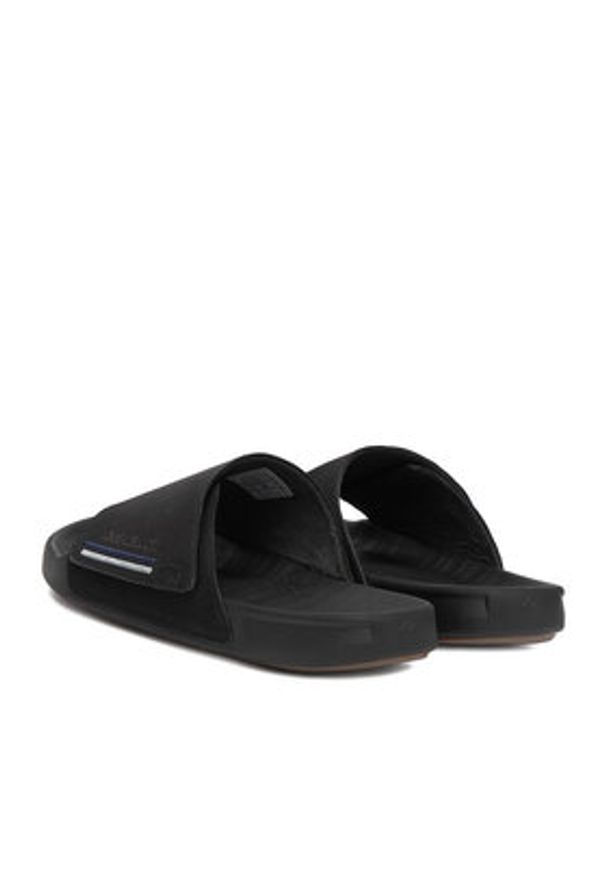 Quiksilver Klapki RAPID-02 MI08 Czarny. Kolor: czarny. Materiał: nubuk, skóra