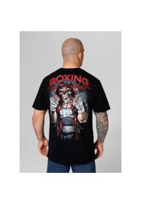 PITBULL - Koszulka bawełniana sportowy t-shirt dla dorosłych Boxing 19. Kolor: biały, czarny, wielokolorowy. Materiał: bawełna