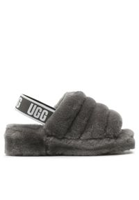 Ugg Kapcie W Fluff Yeah Slide 1095119 Szary. Kolor: szary. Materiał: skóra #1