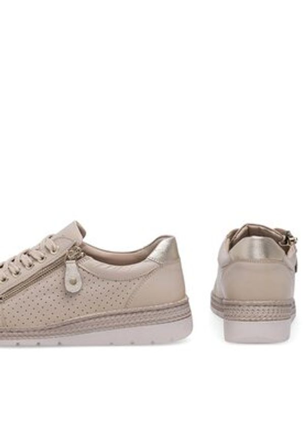Go Soft Sneakersy WI16-BECA-01 Beżowy. Kolor: beżowy. Materiał: skóra