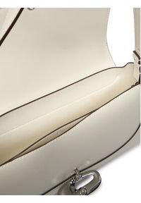 Calvin Klein Torebka Hardware Flap Shoulder Bag LV04F3146G Biały. Kolor: biały. Materiał: skórzane #6
