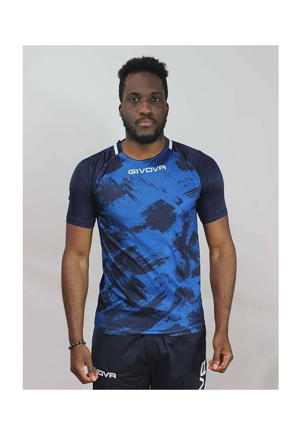 Unisex Givova Art Sports T-shirt w Królewskim Niebieskim - Komfort i Styl. Kolor: niebieski. Materiał: poliester. Sport: piłka nożna