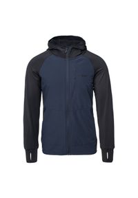 Hi-tec - Bluza męska Hi-Tec Jorse - granatowo-czarna, Rozmiar XL. Kolor: czarny, niebieski, wielokolorowy. Materiał: elastan, syntetyk, materiał, poliester, nylon #1