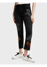 Desigual Jeansy DISNEY Mickey 22WWDD61 Szary Straight Fit. Kolor: szary. Wzór: motyw z bajki #1