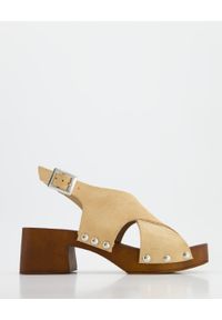 Venezia - ZAMSZOWE DREWNIAKI 2236 CROSTA BEIG. Materiał: zamsz. Obcas: na obcasie. Wysokość obcasa: średni #1