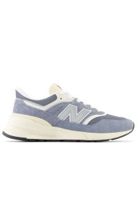 Buty New Balance U997RCD - niebieskie. Okazja: na co dzień. Kolor: niebieski. Materiał: guma, skóra, syntetyk, materiał. Szerokość cholewki: normalna