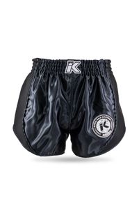 KING PRO BOXING - Spodenki do boksu tajskiego King Pro Boxing Retro Mesh 1. Kolor: czarny. Materiał: mesh. Sport: fitness #1
