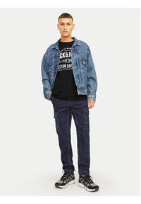 Jack & Jones - Jack&Jones T-Shirt Jeans 12256779 Czarny Standard Fit. Kolor: czarny. Materiał: bawełna