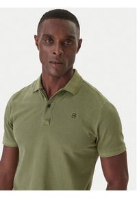 G-Star RAW - G-Star Raw Polo Dunda D11595-D756 Zielony Slim Fit. Typ kołnierza: polo. Kolor: zielony. Materiał: bawełna #4