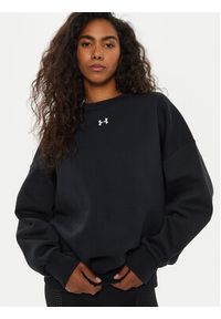 Under Armour Bluza UA Rival Fleece 1386463 Czarny Oversize. Kolor: czarny. Materiał: bawełna