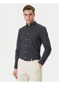 TOMMY HILFIGER - Tommy Hilfiger Koszula MW0MW42460 Granatowy Slim Fit. Kolor: niebieski. Materiał: bawełna #1