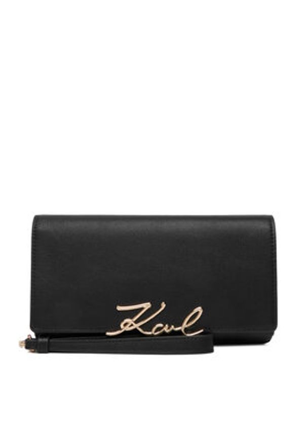 Karl Lagerfeld - KARL LAGERFELD Portfel B1W32033 Czarny. Kolor: czarny. Materiał: skóra