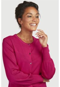 Cellbes - Dzianinowy rozpinany sweter. Kolor: różowy. Materiał: dzianina #2
