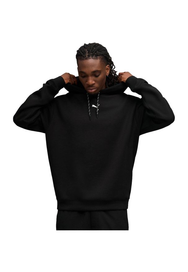 Bluza z kapturem męskie Puma M Cloudspun Hoodie. Typ kołnierza: kaptur. Kolor: czarny. Materiał: poliester, materiał