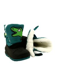 Befado obuwie dziecięce śniegowiec 160X016 zielone. Zapięcie: rzepy. Kolor: zielony. Materiał: tkanina, syntetyk, guma, futro #4