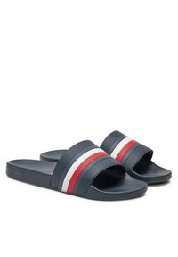 TOMMY HILFIGER - Tommy Hilfiger Klapki Pool Slide FM0FM05233 Granatowy. Kolor: niebieski #5