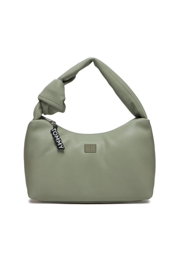 Tommy Jeans Torebka Tjw City Girl Shoulder Bag AW0AW15814 Zielony. Kolor: zielony. Materiał: skórzane