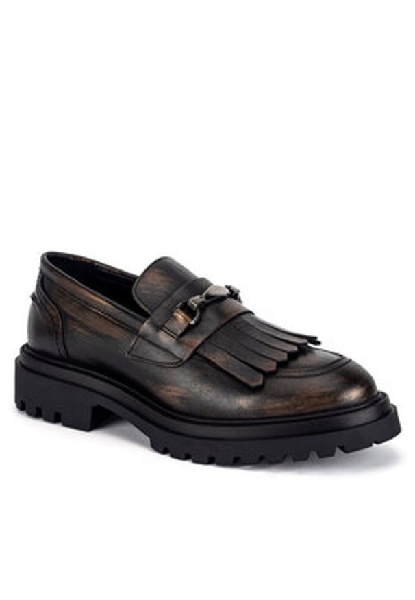 Gino Rossi Loafersy KEMER-1078-24 Brązowy. Kolor: brązowy. Materiał: skóra