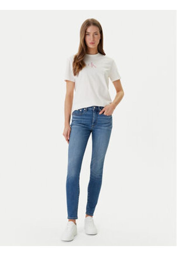 Calvin Klein Jeans Jeansy LV047F704G Niebieski Skinny Fit. Kolor: niebieski