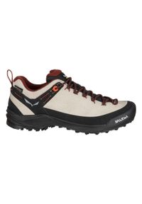 Buty Podejściowe Damskie Salewa Wildfire Leather Gtx. Kolor: wielokolorowy, beżowy, czarny. Materiał: zamsz, materiał, syntetyk. Szerokość cholewki: normalna