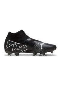 Buty piłkarskie męskie Puma Future 7 Match+ Ll Fg ag. Zapięcie: bez zapięcia. Kolor: czarny, wielokolorowy, biały. Materiał: syntetyk, materiał, tkanina. Szerokość cholewki: normalna. Sport: piłka nożna #1