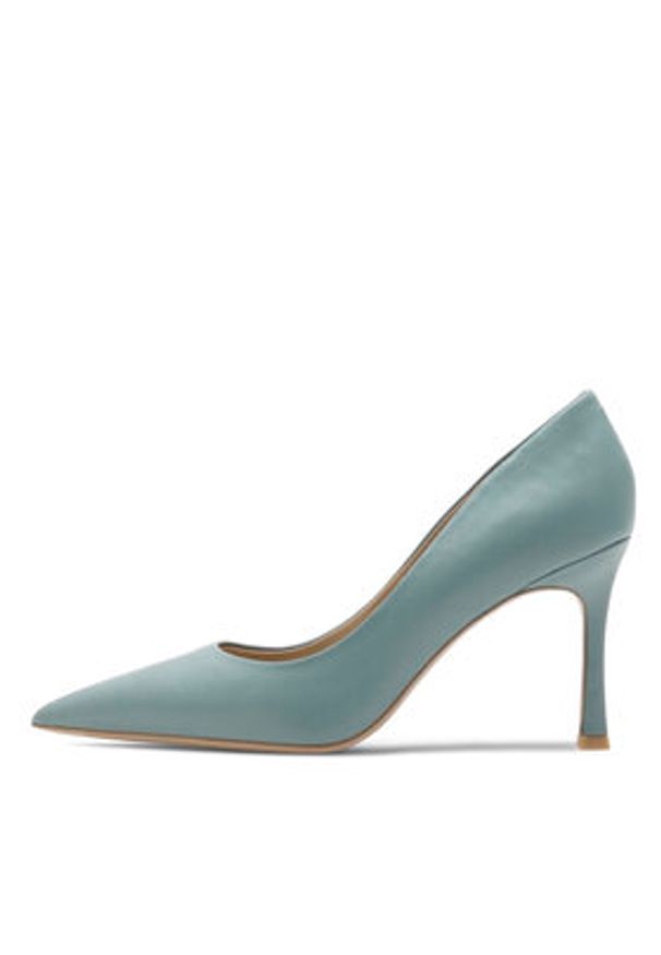 Eva Minge Szpilki EVORA-V1278-08-8 Niebieski. Kolor: niebieski. Materiał: skóra. Obcas: na szpilce